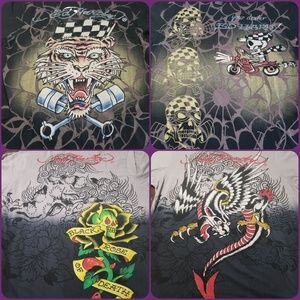 2 Ed Hardy shirt bundle